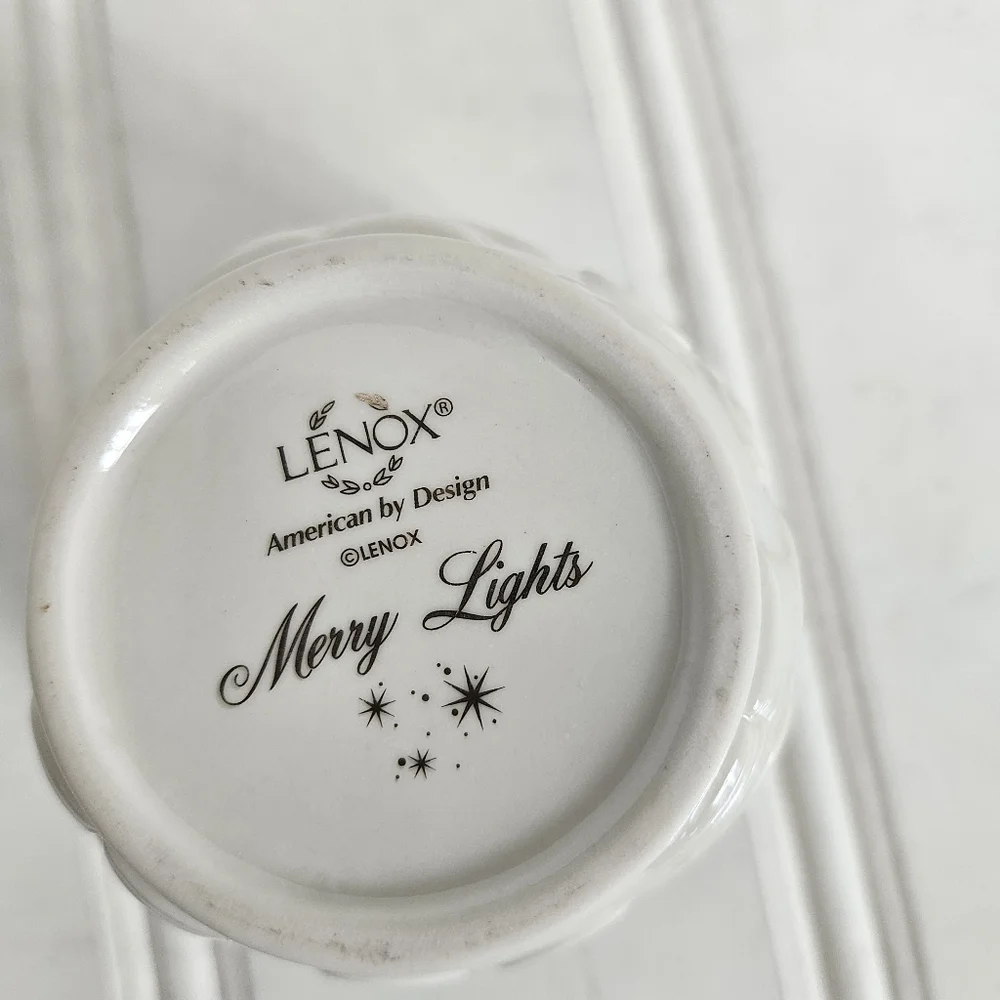Lenox Merry Lights Santa Votive Candle Holder 3.5